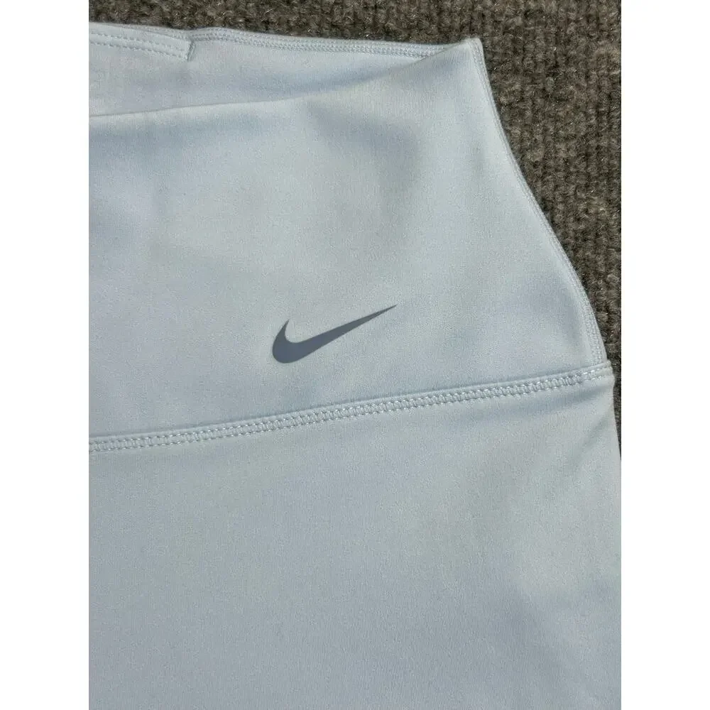 Nike One Dri-FIT Light Blue High Rise Leggings Women's Large Activewear - Picture 3 of 8